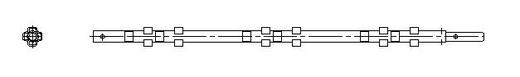 Post standard (w/o flange, with spigot) Post standard (w/o flange, with spigot)