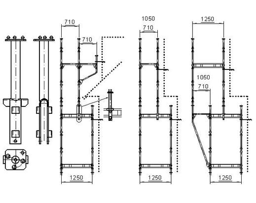 Transon beam with lange